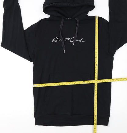 Avant Garde Paris Men's Black Pullover Hoodie M Logo Graphic Sweatshirt