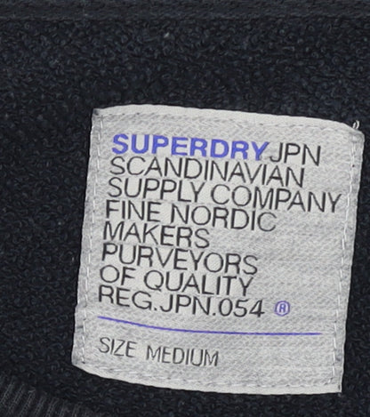 Superdry Women's Black Medium Pullover Sweatshirt New York Logo