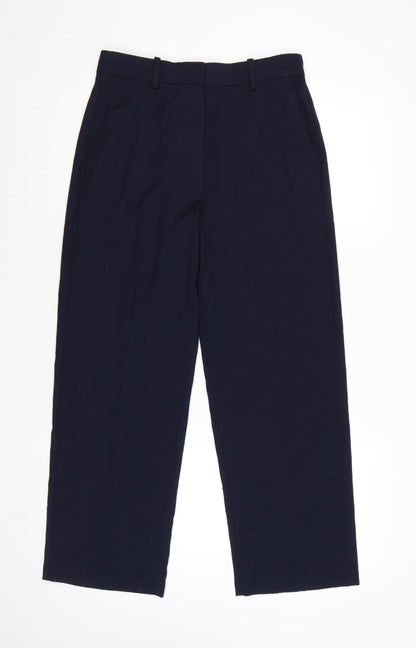 Marks and Spencer Women's Blue Size 10 Straight Leg Trousers