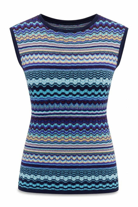 Front view of Miss Selfridge Women’s Multicoloured Knit Bodycon Short Dress, size UK 12