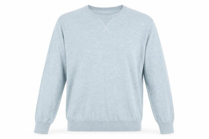 Marks & Spencer Men's Blue Cotton Crew Neck Jumper XL