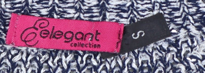 Elegant Collection Women’s Multicoloured Stripe Knit Jumper Size S