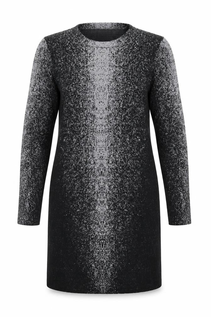 Cynthia Rowley Women’s Black Knit Shift Dress Size L Long Sleeve