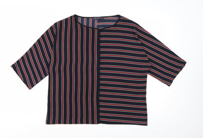 Marks and Spencer Women’s Blue Striped Kimono Blouse Size 12