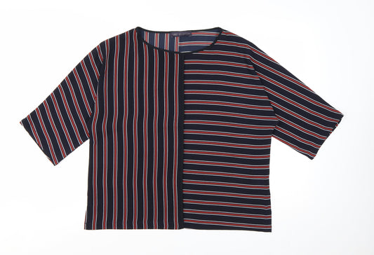 Marks and Spencer Women’s Blue Striped Kimono Blouse Size 12