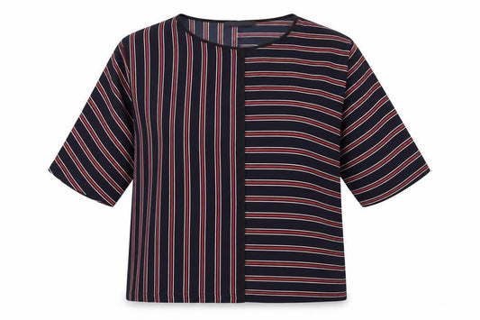 Marks & Spencer Women’s Blue Striped Kimono Blouse Size 12
