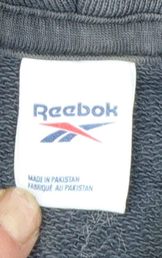 Reebok Men's Black Tie-Dye Pullover Hoodie Size L Sports Style