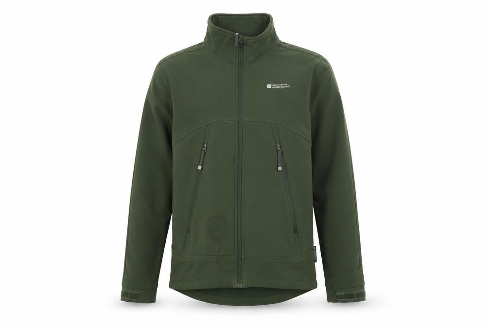 Mountain Warehouse Men's Green Softshell Jacket S Windproof Outdoor