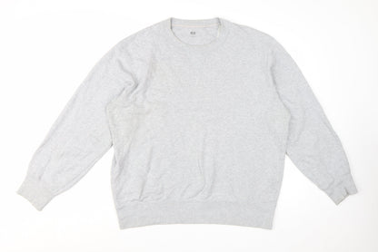 Uniqlo Men's Grey XL Crew Neck Pullover Sweatshirt