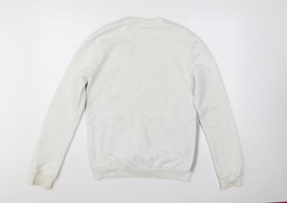 FILA Men's White XS Pullover Sweatshirt Logo Graphic
