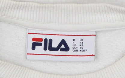 FILA Men's White XS Pullover Sweatshirt Logo Graphic