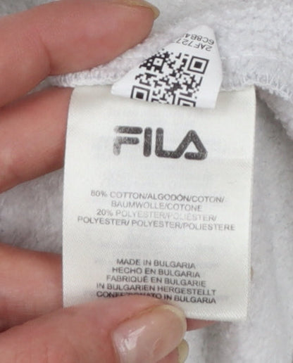 FILA Men's White XS Pullover Sweatshirt Logo Graphic
