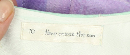 Here Comes The Sun Women's Multicoloured A-Line Dress Size 10