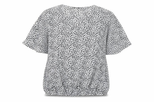 George Women’s White Leopard Print Tunic Blouse Size 14