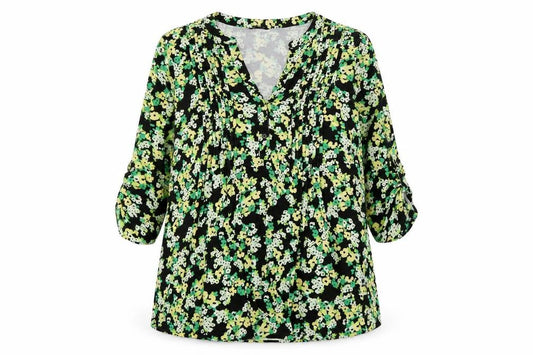 Front view of Roman Women’s Multicoloured Floral Shift Dress, size UK 18, Viscose Knee Length