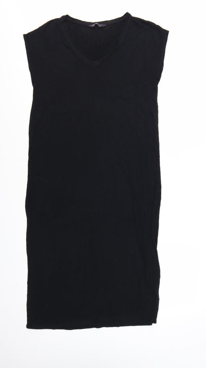 Marks and Spencer Women’s Black Viscose Shift Dress Size 10