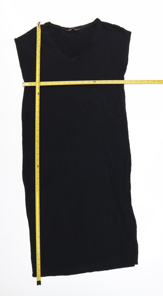 Marks and Spencer Women’s Black Viscose Shift Dress Size 10