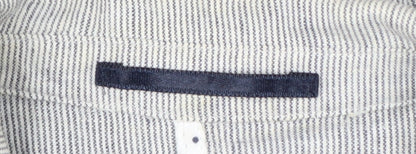 Marks and Spencer Per Una Women’s Grey Pinstripe Linen Blend Blazer Size 10