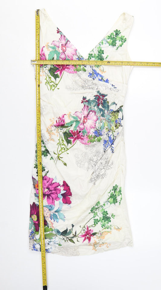 Phase Eight Women's Multicoloured Floral Sheath Dress Size 12