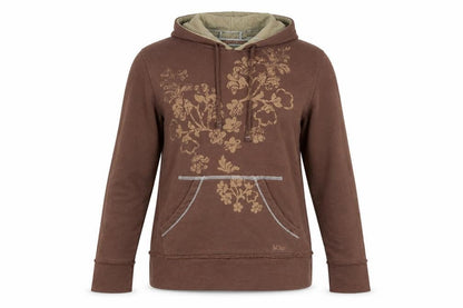 FatFace Womens Brown Floral Pullover Hoodie Size 10 Cotton Blend