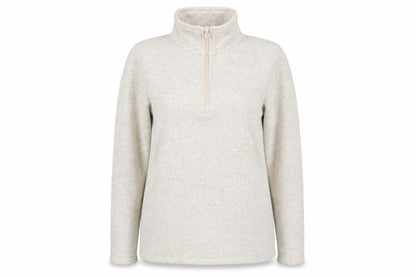 Mountain Warehouse Womens Beige 1/2 Zip Fleece Pullover UK 14