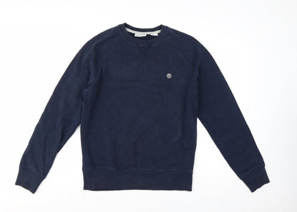 Timberland Men's Blue Regular Fit Crew Neck Sweatshirt Size S