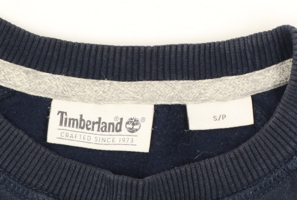 Timberland Men's Blue Regular Fit Crew Neck Sweatshirt Size S