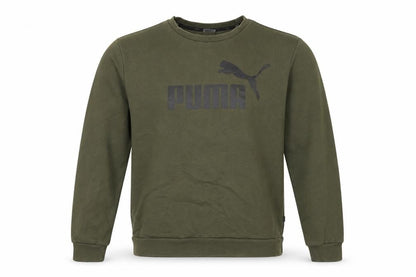 Puma Men’s Green XL Pullover Crew Neck Logo Sweatshirt