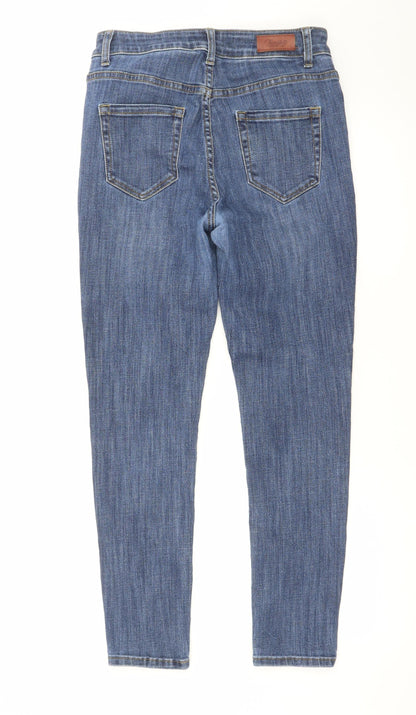 Texil3 Womens Blue Skinny Jeans Size 12 Stretch Denim