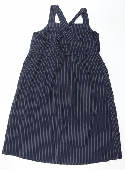 Marks and Spencer Women’s Blue Striped Sleeveless A-Line Dress Size 20