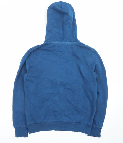 Tommy Hilfiger Men's Blue Pullover Logo Hoodie Size S