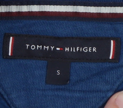Tommy Hilfiger Men's Blue Pullover Logo Hoodie Size S