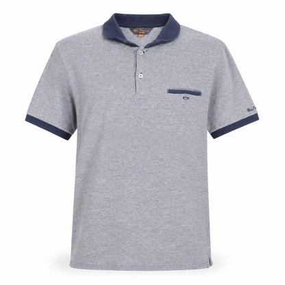 Ben Sherman Heritage Grey Men's L Polo Shirt Short Sleeve Cotton