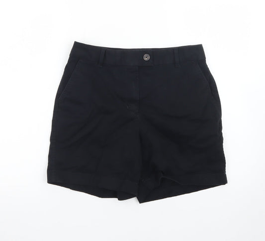 Marks and Spencer Women Black Size 12 Chino Shorts