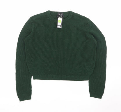 Marks and Spencer Women Green Size 12 Crew Neck Knit Jumper