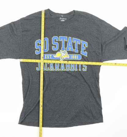 Champion Men's Grey Long Sleeve SD State Jackrabbits T-Shirt L