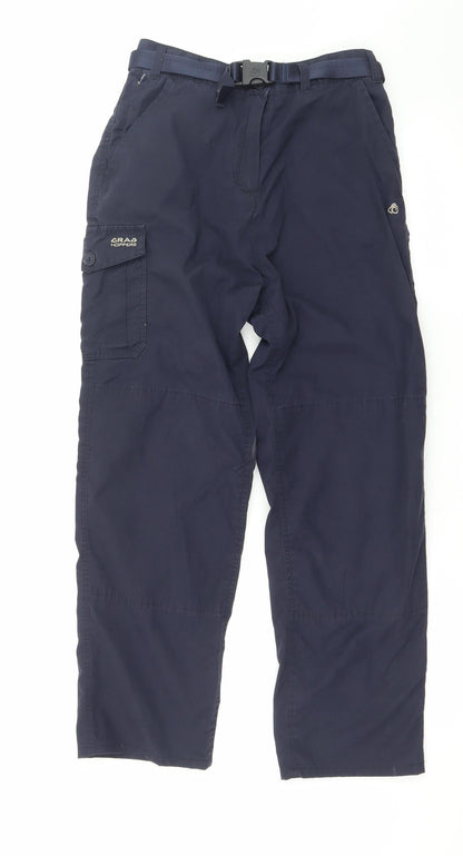 Craghoppers Kiwi Womens Blue Size 10 Cargo Travel Trousers