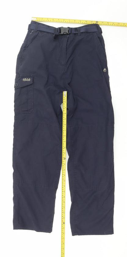 Craghoppers Kiwi Womens Blue Size 10 Cargo Travel Trousers