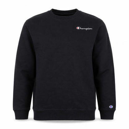 Champion Mens Black Medium Crew Neck Pullover Sweatshirt