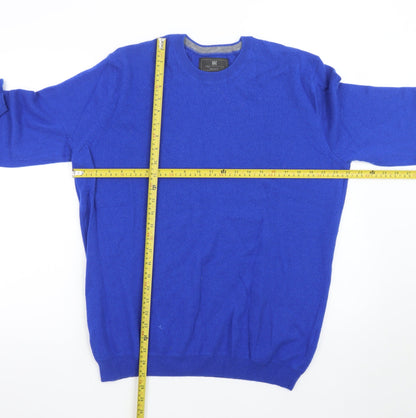 Marks and Spencer Women’s Blue Cashmere Crew Neck Jumper L