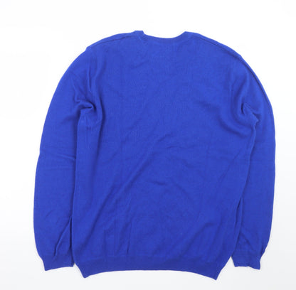 Marks and Spencer Women’s Blue Cashmere Crew Neck Jumper L