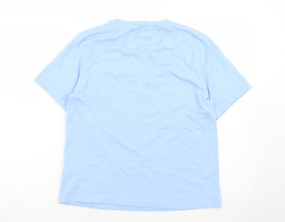 Marks and Spencer Womens Blue Beaded Shell T-Shirt Size 10