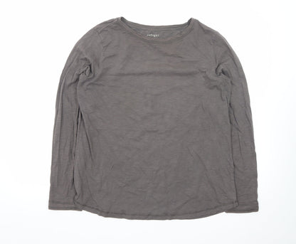 Thought Women’s Grey Organic Cotton Long Sleeve T-Shirt Size 16