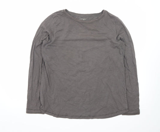 Thought Women’s Grey Organic Cotton Long Sleeve T-Shirt Size 16