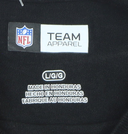 NFL Team Apparel Men's Black Carolina Panthers Long Sleeve T-Shirt Size L