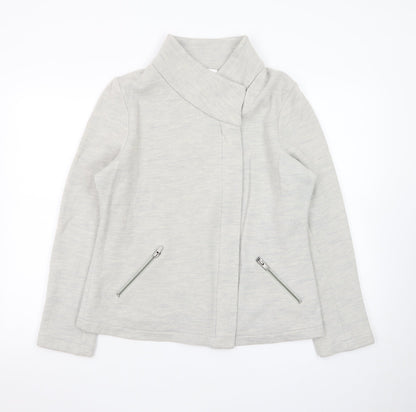 The White Company Women's Grey Wool Short Jacket Size 16