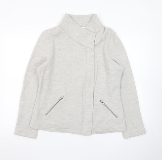 The White Company Women's Grey Wool Short Jacket Size 16