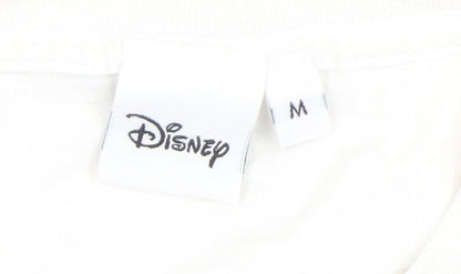 Disney Women’s White Long Sleeve Mickey Mouse Cotton T-Shirt M