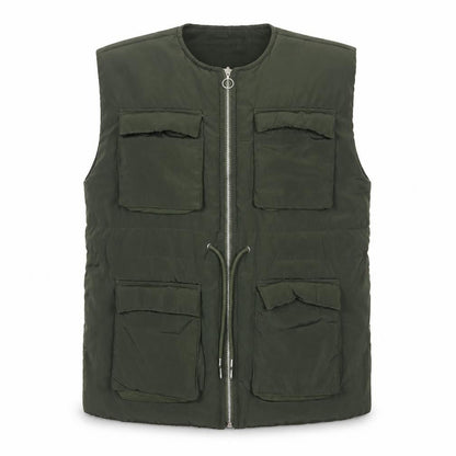 Nasty Gal Women Green Size 12 Padded Utility Waistcoat