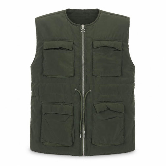 Nasty Gal Women Green Size 12 Padded Utility Waistcoat